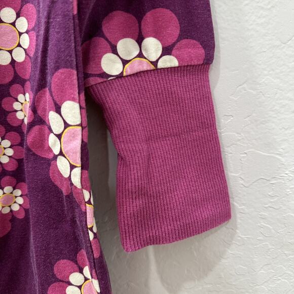 Alba of Denmark Purple Retro Floral Long Sleeve Dress - Picture 4 of 7